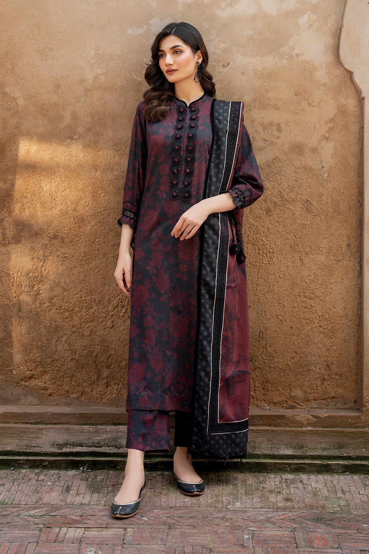 Baroque D-796 Printed three piece
