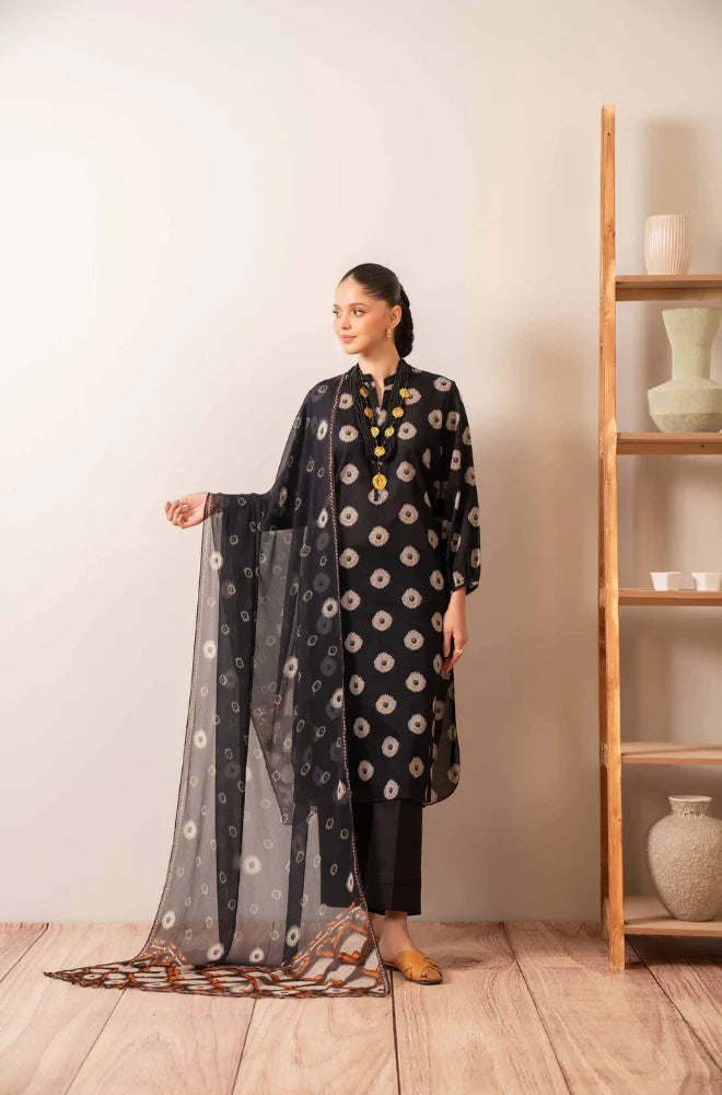 Sapphire NL-686 Dhanak Embroidered 3pc Wt