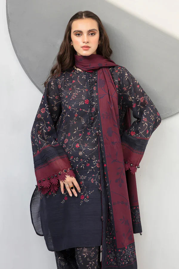 Sapphire D-801 Khaddar Printed 3pc