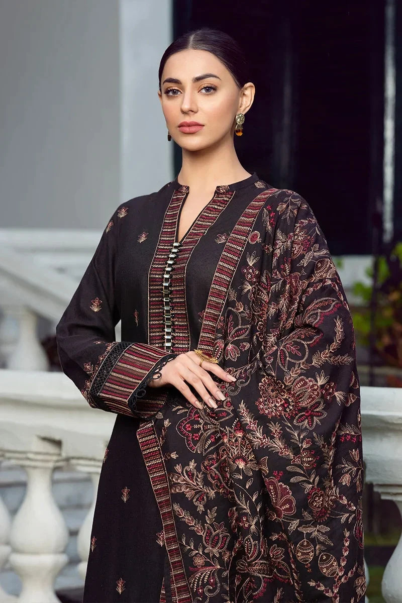 Bareeze D-743 Embroidered Dhanak Three Piece Winter Collection