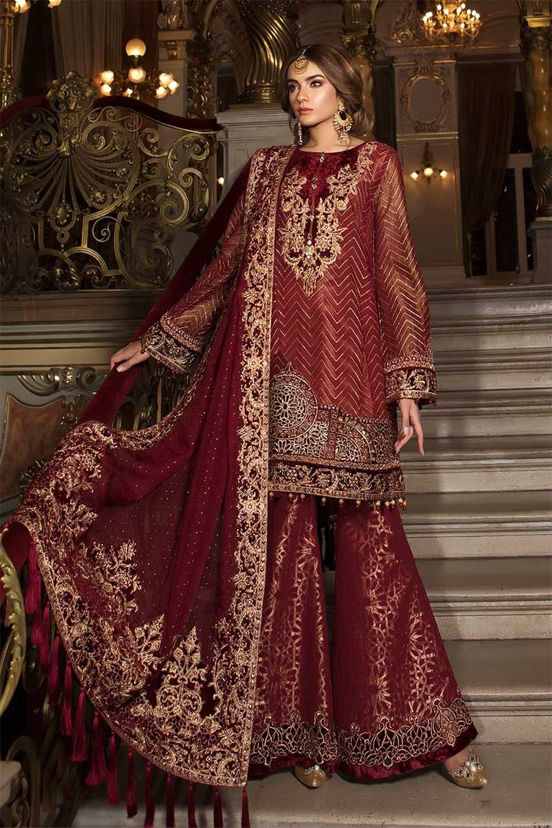 Maria B Pure Chiffon Collection Embroidered 2Piece BDS-1408