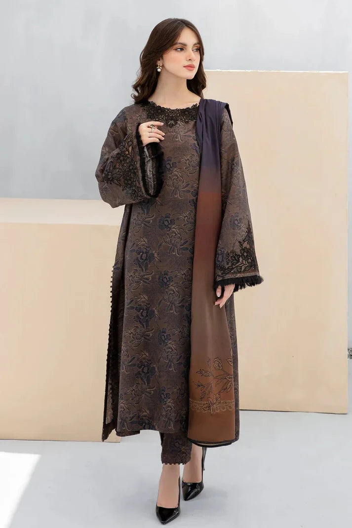 Baroque D-101 Printed Lawn 3pc