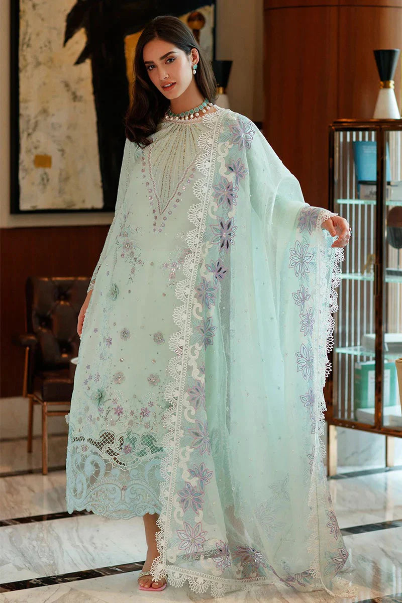 EID Collection Mushq Embroidered lawn Three Piece D-203