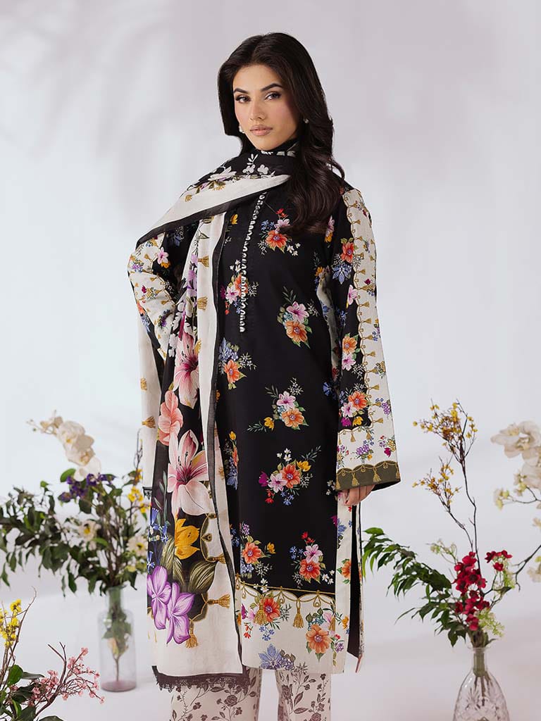 COCO BY ZARA SHAHJAHAN Printed three piece suit 2
