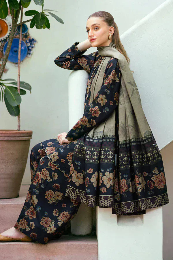 Sapphire D-8003 Circle Khaddar Printed 3pc