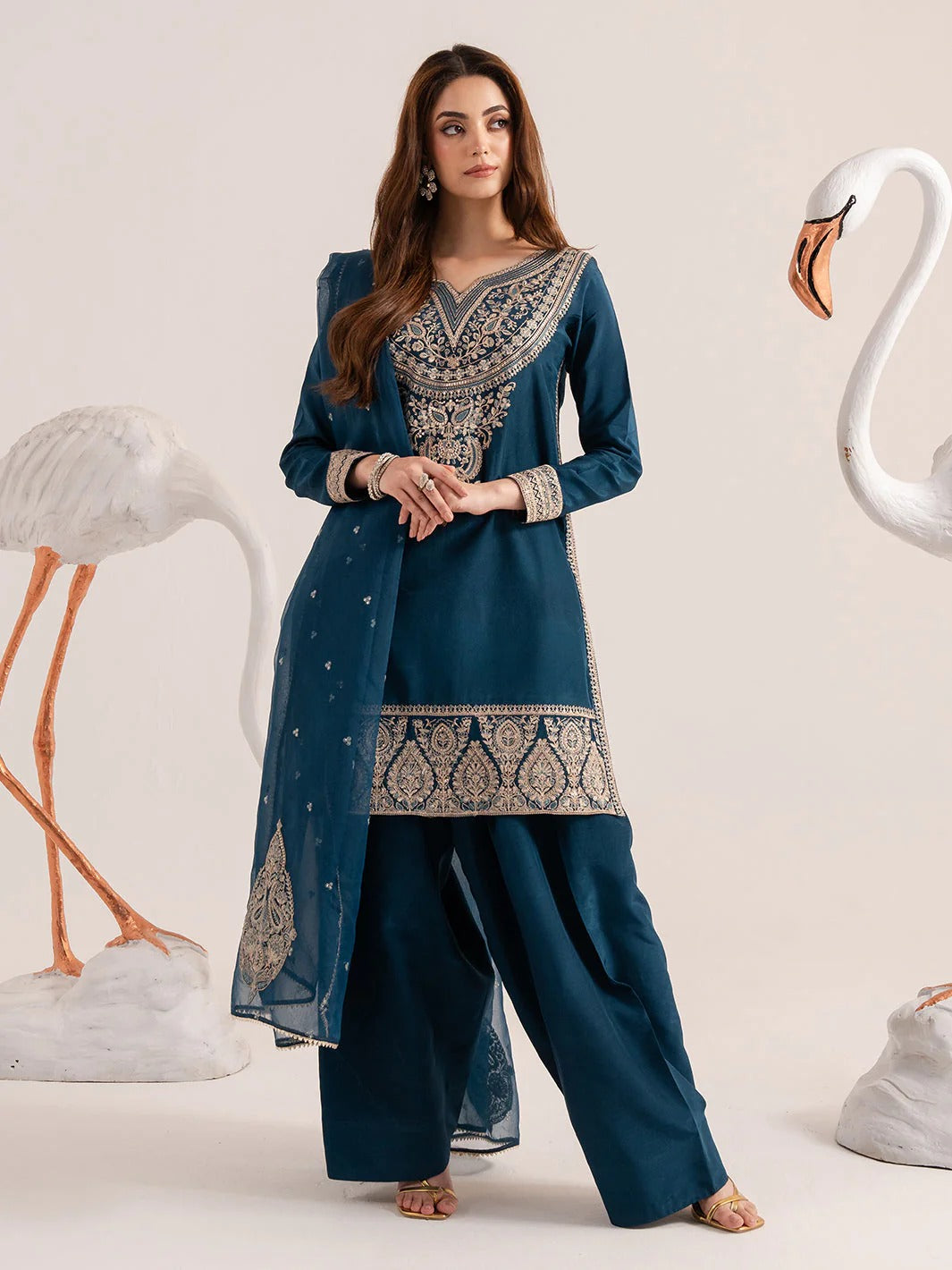 IZEL Embroidered lawn Three Piece IZ-110
