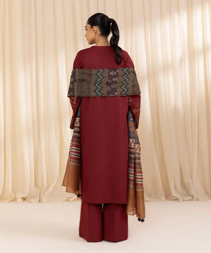 sapphire Embroidered Dhanak Three Piece SP-715