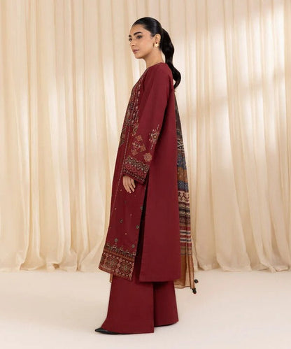 sapphire Embroidered Dhanak Three Piece SP-715