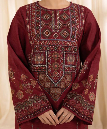 sapphire Embroidered Dhanak Three Piece SP-715