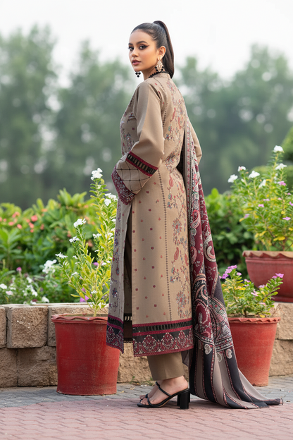 BIN ILYAS Embroidered lawn Three Piece BIL-05