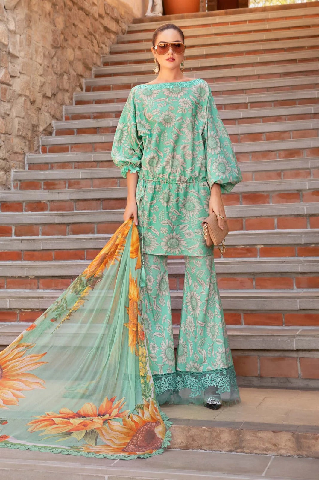 M-Print 05 Lawn Digital Printed Three Piece
