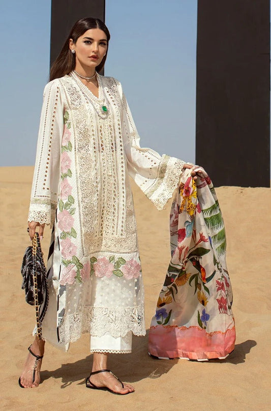 Crimson Chikenkari Dhanak Embroidered Winter Collection D-748