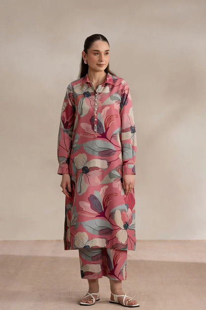 fcc-730 Printed Airjet Viscous Silk two Piece