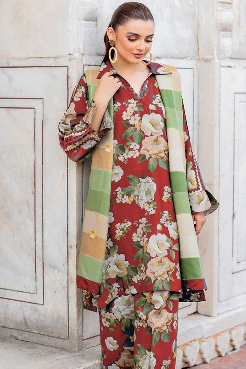 Baroque D-791 Printed three  piece