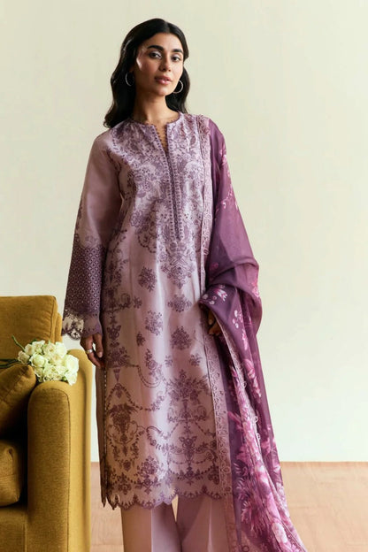 Zarashahjhan Embroidered Dhanak Three Piece COCO-1577
