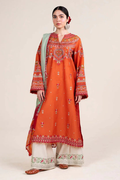 Crossstitch Embroidered lawn Three Piece CS-13