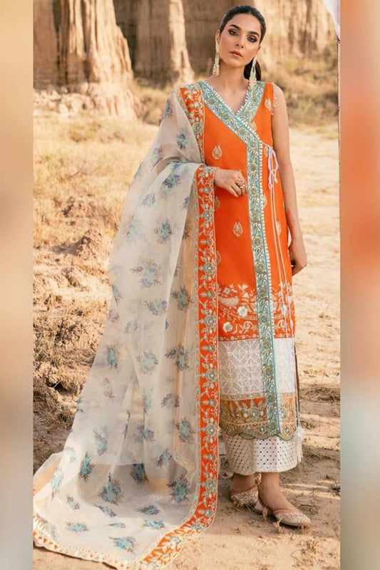 FCC D-441 Embroidered Linen Three Piece Winter Collection