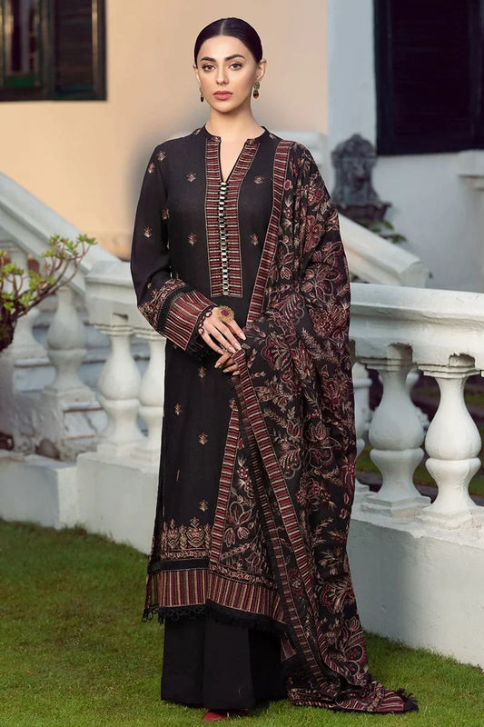 Bareeze D-743 Embroidered Dhanak Three Piece Winter Collection