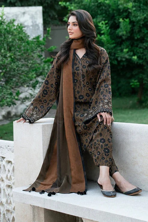 Baroque D-70  Printed three  piece suit
