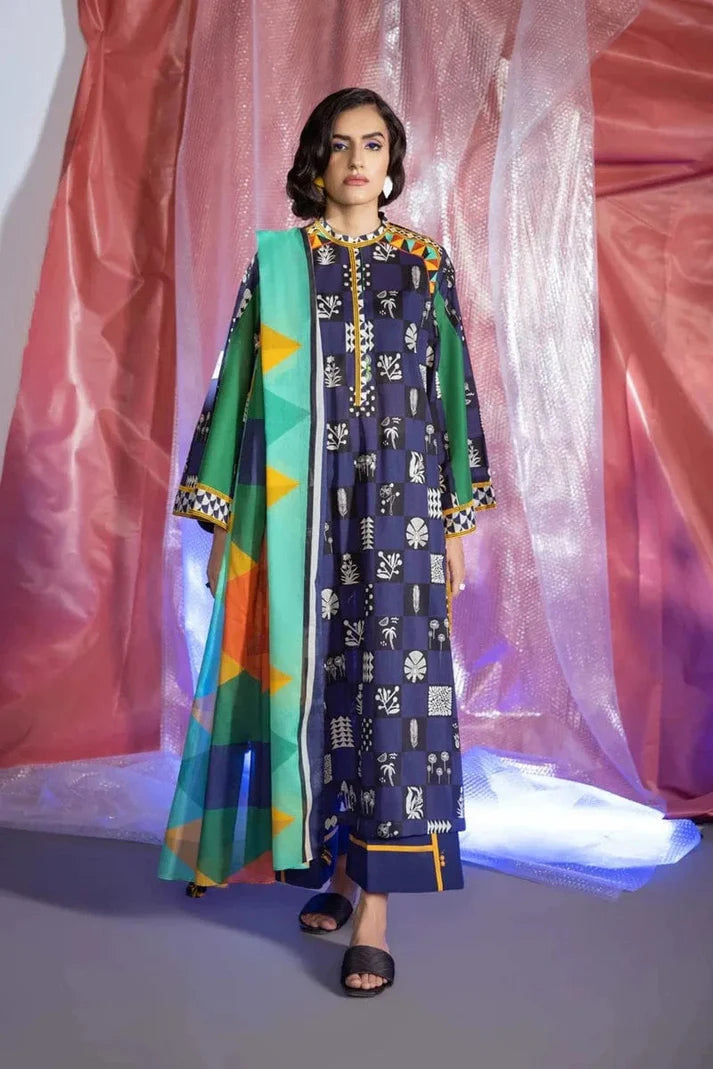 Sapphire SP-602 Khaddar Printed 3pc Wt