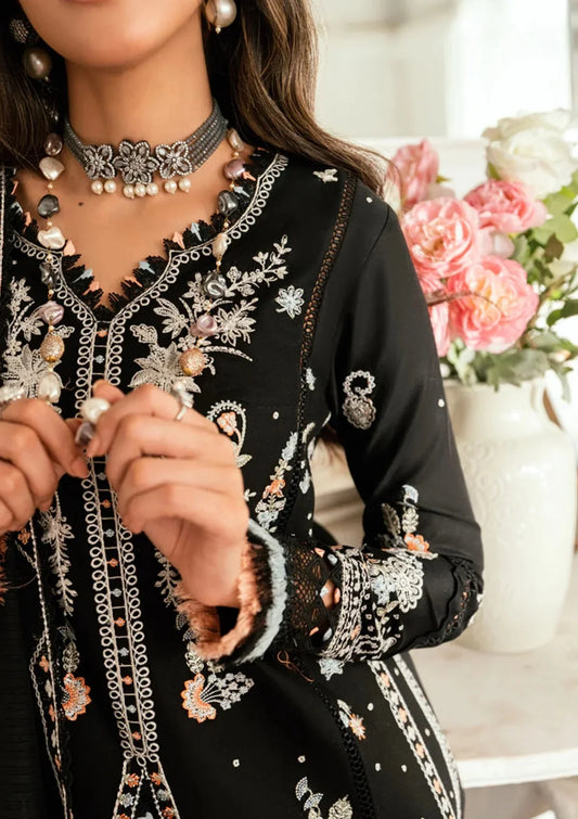 EID Collection Qalamkar Embroidered lawn Three Piece QL-1050