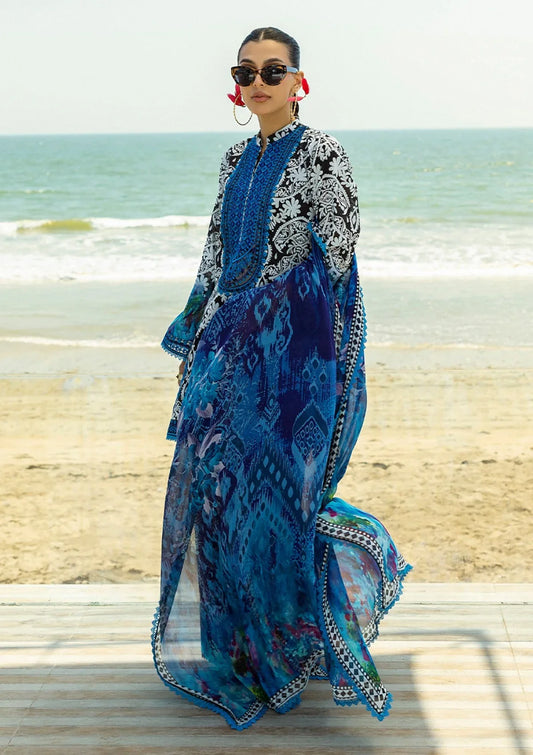 Zainab chotani Embroidered lawn Three Piece ZC-6677