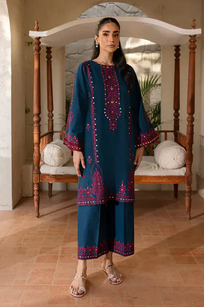 Sapphire D-909 Embroidered Dhanak 2pc