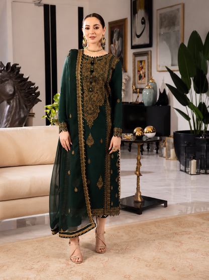 Asim jofa Embroidered Three Piece Lawn AJ-131