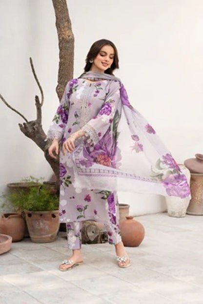 Baroque D-803 Printed three  piece ( Summer )