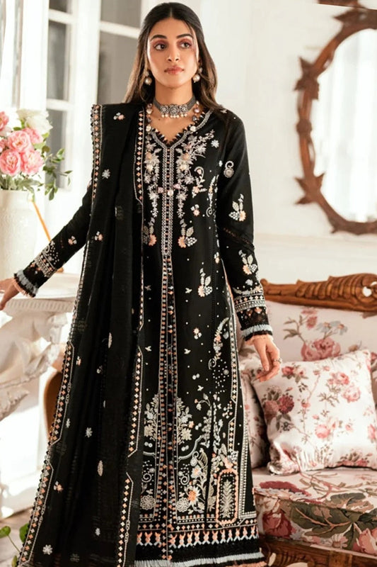 EID Collection Qalamkar Embroidered lawn Three Piece QL-1050
