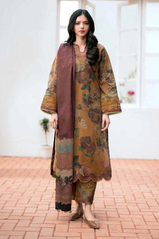 Baroque D-788 Printed three piece ( lawn)