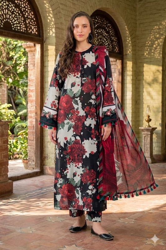 Baroque D-270 Printed three piece suit