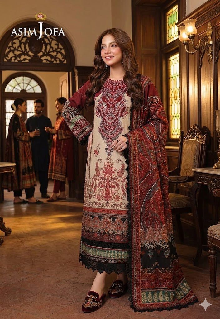 Baroque D-270 &nbsp;Printed three piece suit