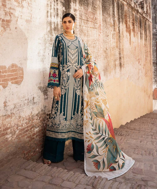 Eid Collection Embroidered Lawn Three Piece ET-1051