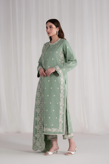 Florant FL-126 Embroidered Lawn 3pc