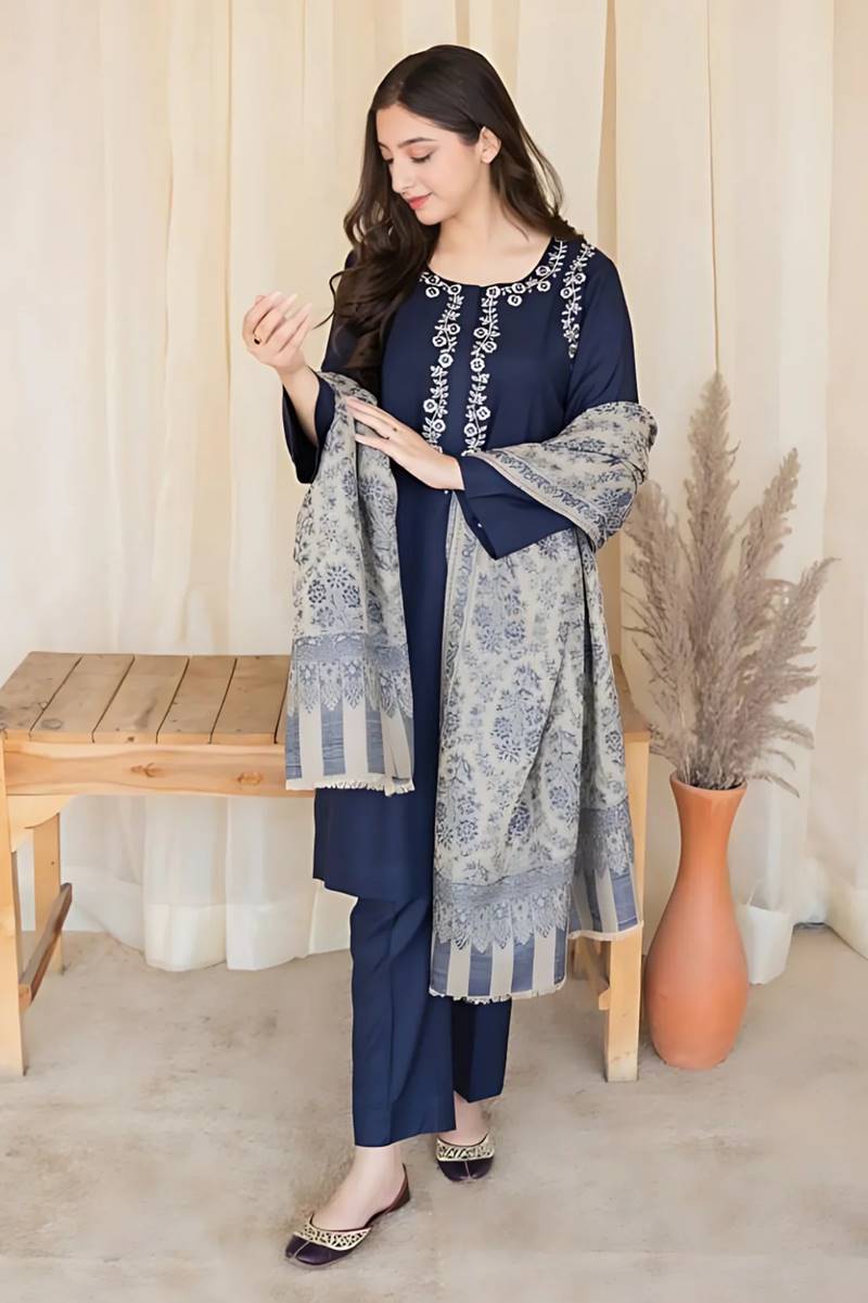 Fcc-841 Blue  lawn  three piece suit