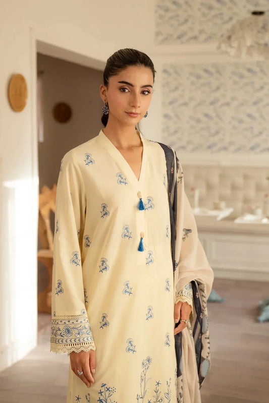 Cross Stitch Embroidered lawn Three Piece CS-198