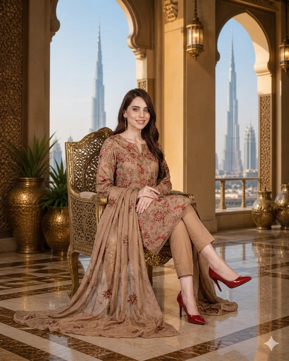 Bareeze Embroidered Three Piece Lawn D-266