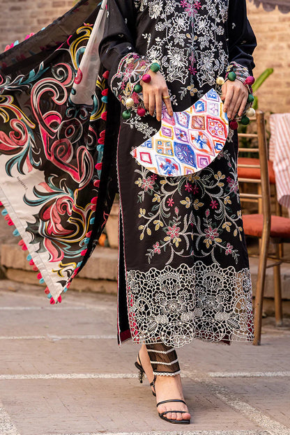 Mushq Embroidered Lawn Three Piece MQL-24