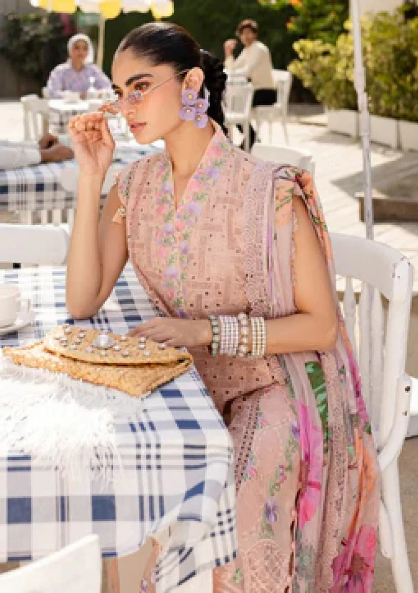 Parishay Lawn Chicken-Kari Embroidered Three Piece PR-254Embroidered lawn Chicken-Karii