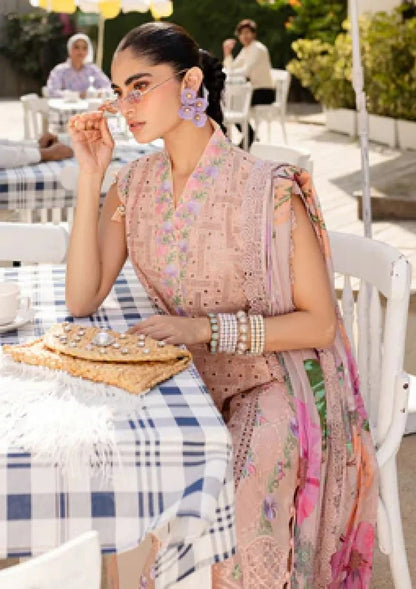 Parishay Lawn Chicken-Kari Embroidered Three Piece PR-254Embroidered lawn Chicken-Karii
