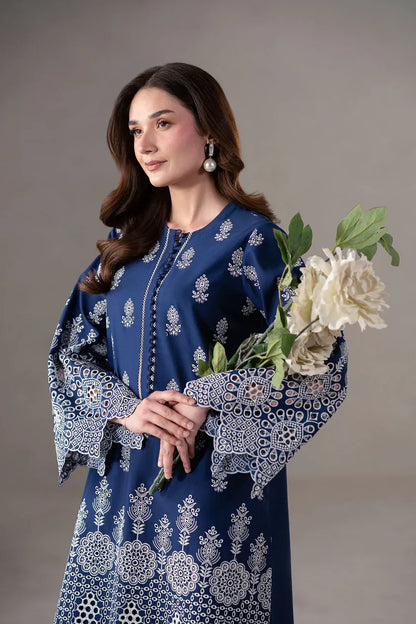 Garnet Embroidered Lawn two Piece - Noor's Collection
