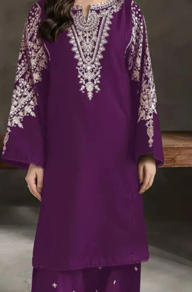 Batik Embroidered lawn 2pc D-0268