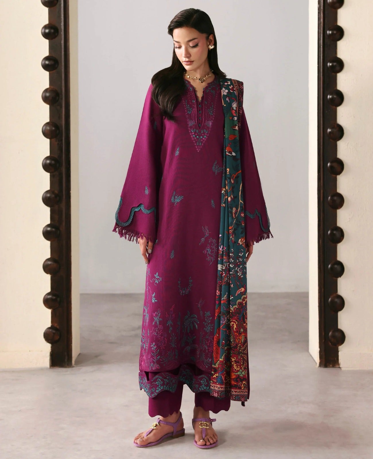 Rivaj Lawn Collection Embroidered lawn Three Piece D-267