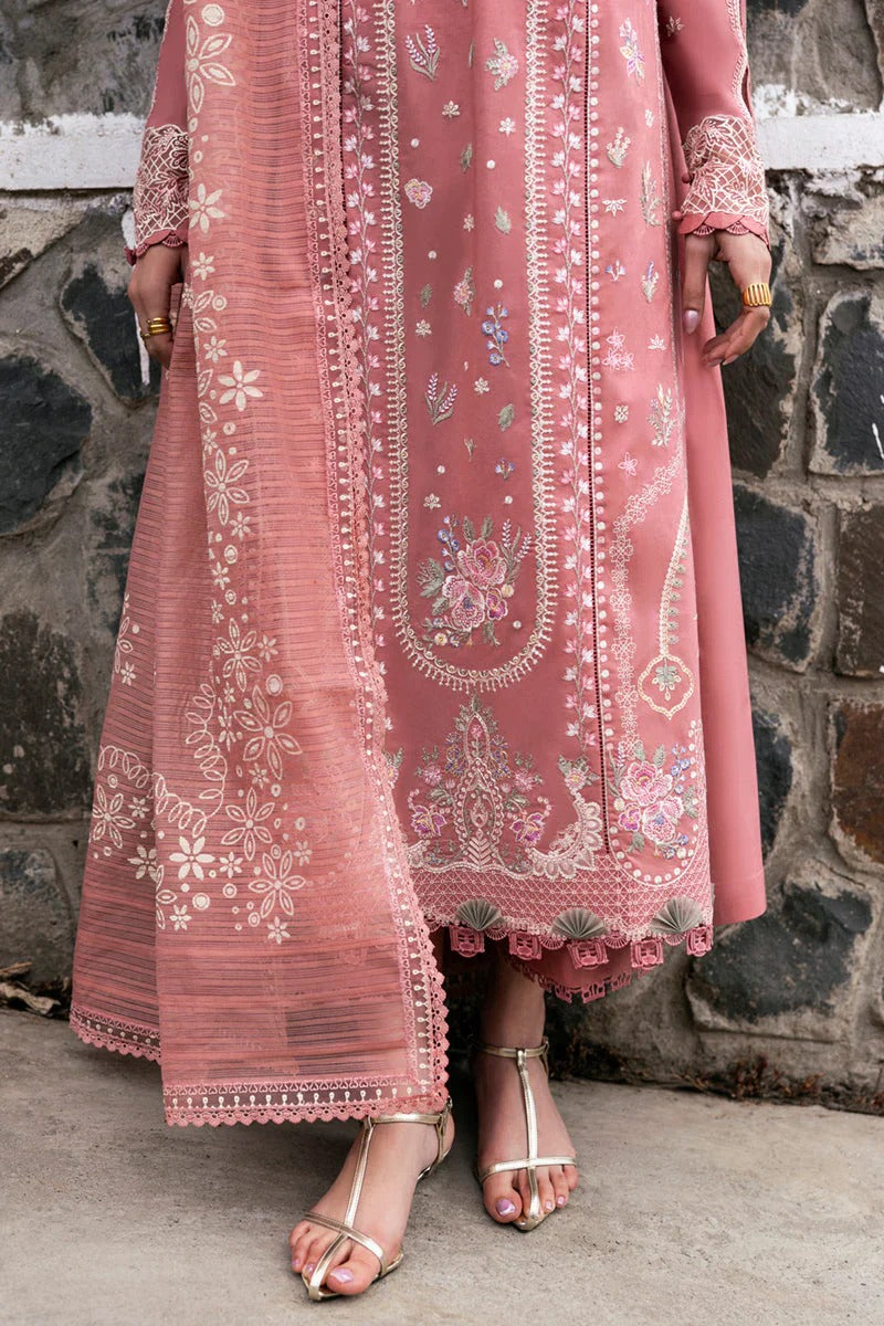 Qalamkar Embroidered lawn Three Piece D-269