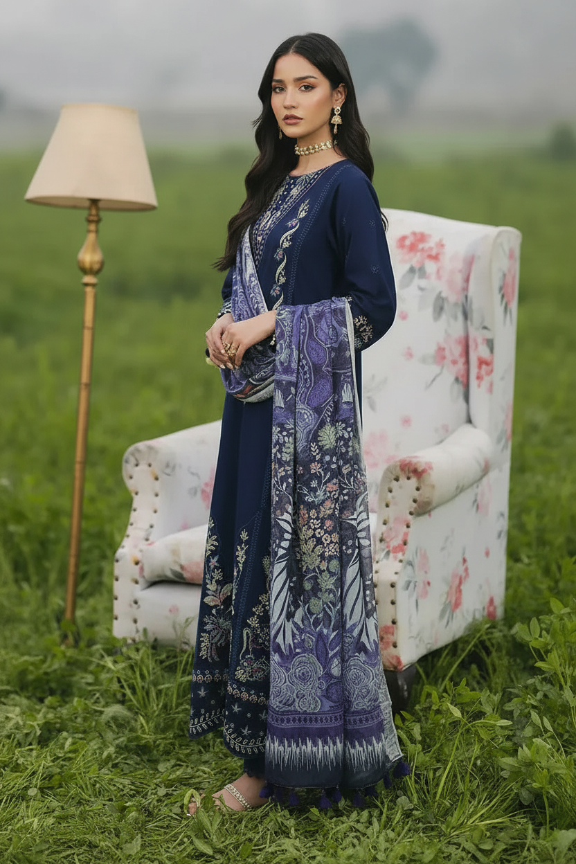 IZEL Lawn Embroidered Three Piece IZ-282