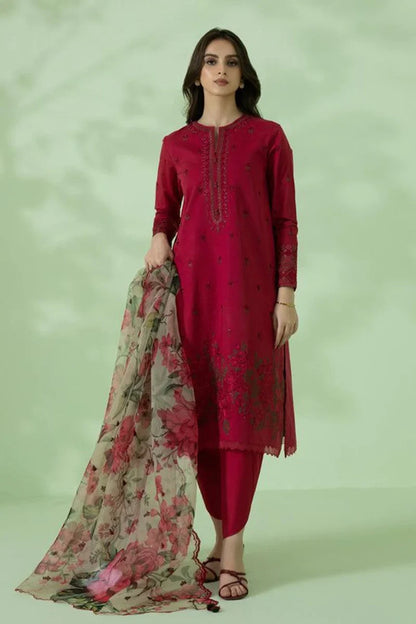 Sapphire Embroidered lawn Three Piece SPW-751