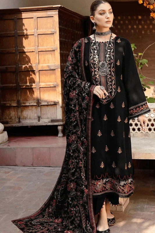 Bareeze D-742 Embroidered Dhanak Three Piece Winter Collection