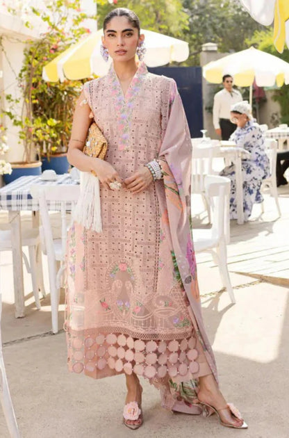 Parishay Lawn Chicken-Kari Embroidered Three Piece PR-254Embroidered lawn Chicken-Karii