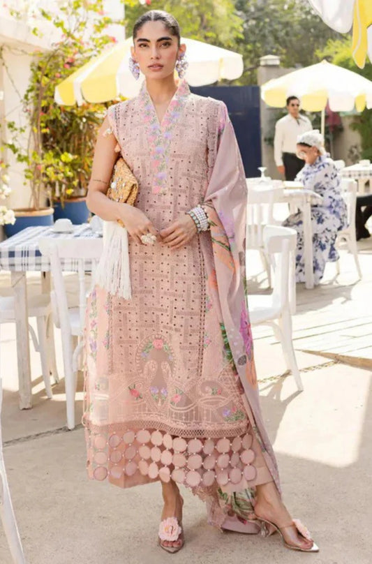 Parishay Lawn Chicken-Kari Embroidered Three Piece PR-254Embroidered lawn Chicken-Karii